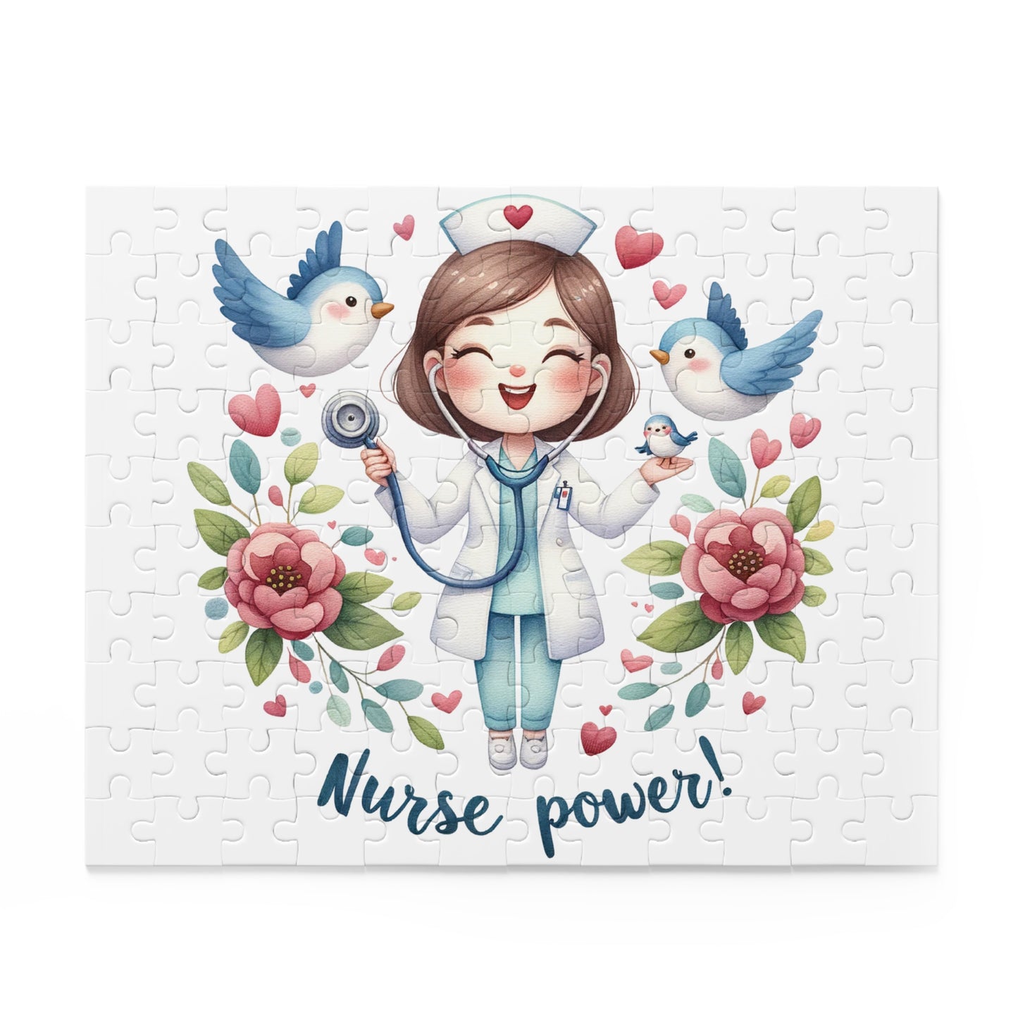 Personalised/Non-Personalised Puzzle, Nurse (120, 252, 500-Piece)