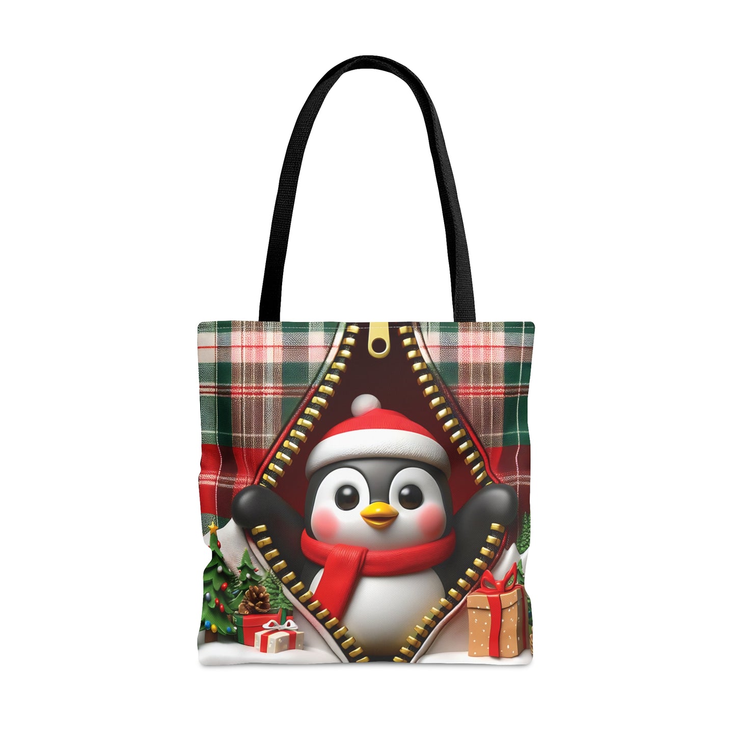 Tote Bag, Christmas, Penguin