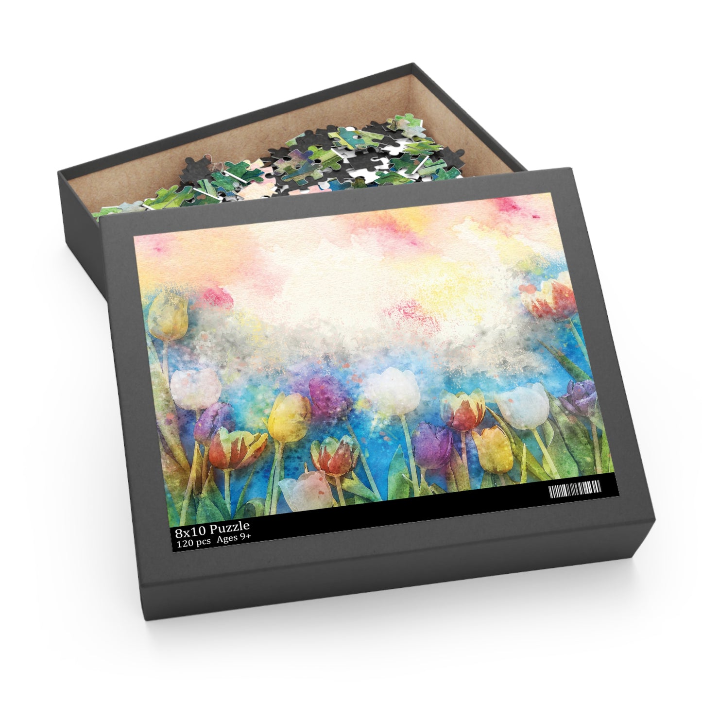 Personalised/Non-Personalised Puzzle, Floral (120, 252, 500-Piece)