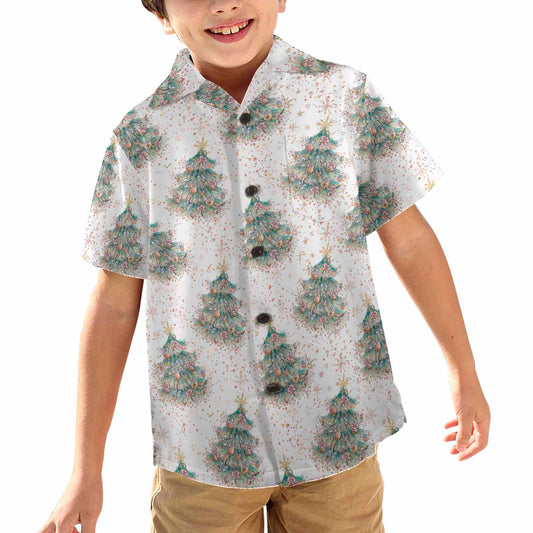 White Christmas 50  Little Boys Hawaiian Shirt