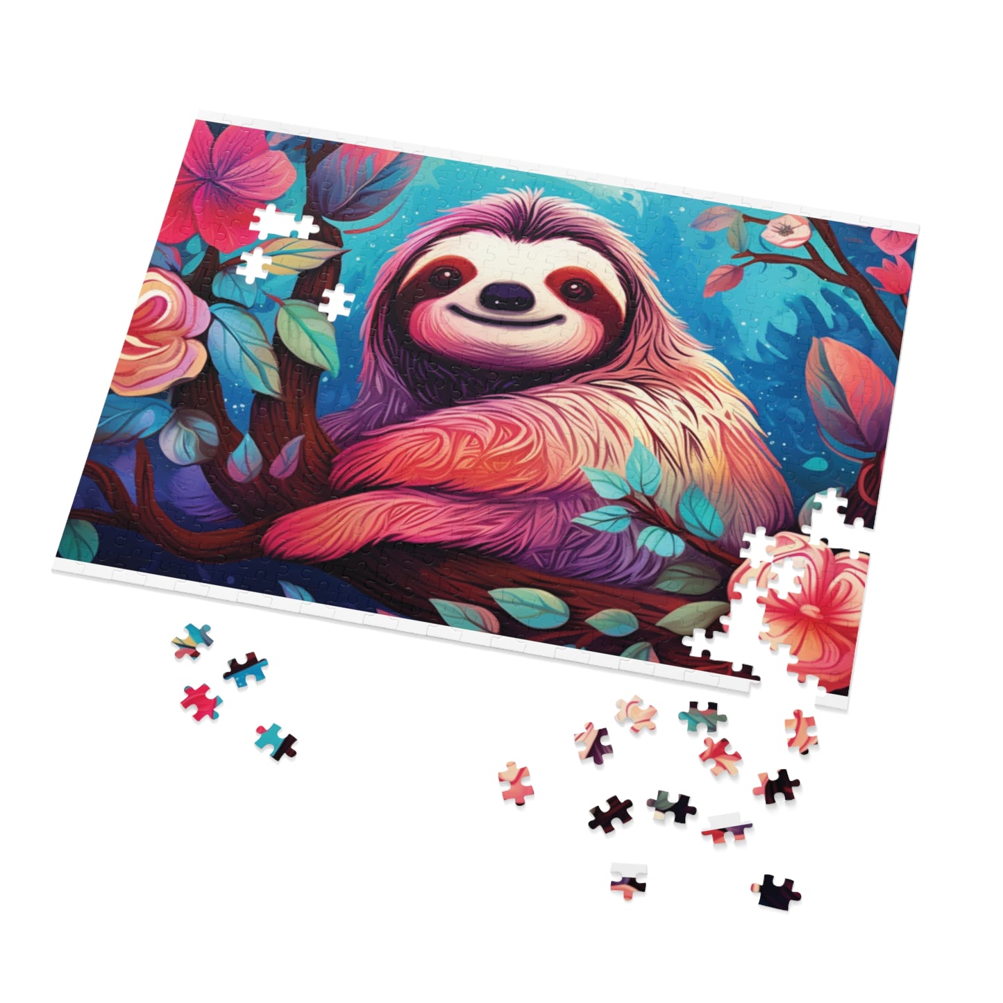 Jigsaw Puzzle, Sloth, Personalised/Non-Personalised (30, 110, 252, 500,1000-Piece)