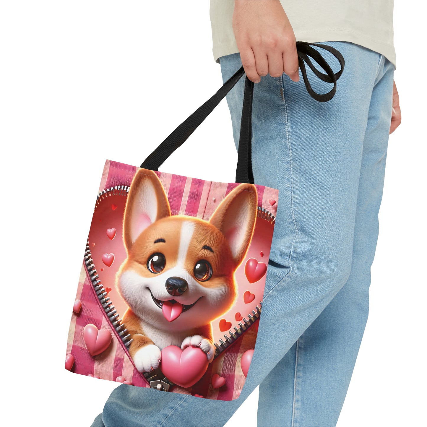 Tote Bag, Cute Dog, Personalised/Non-Personalised Tote bag