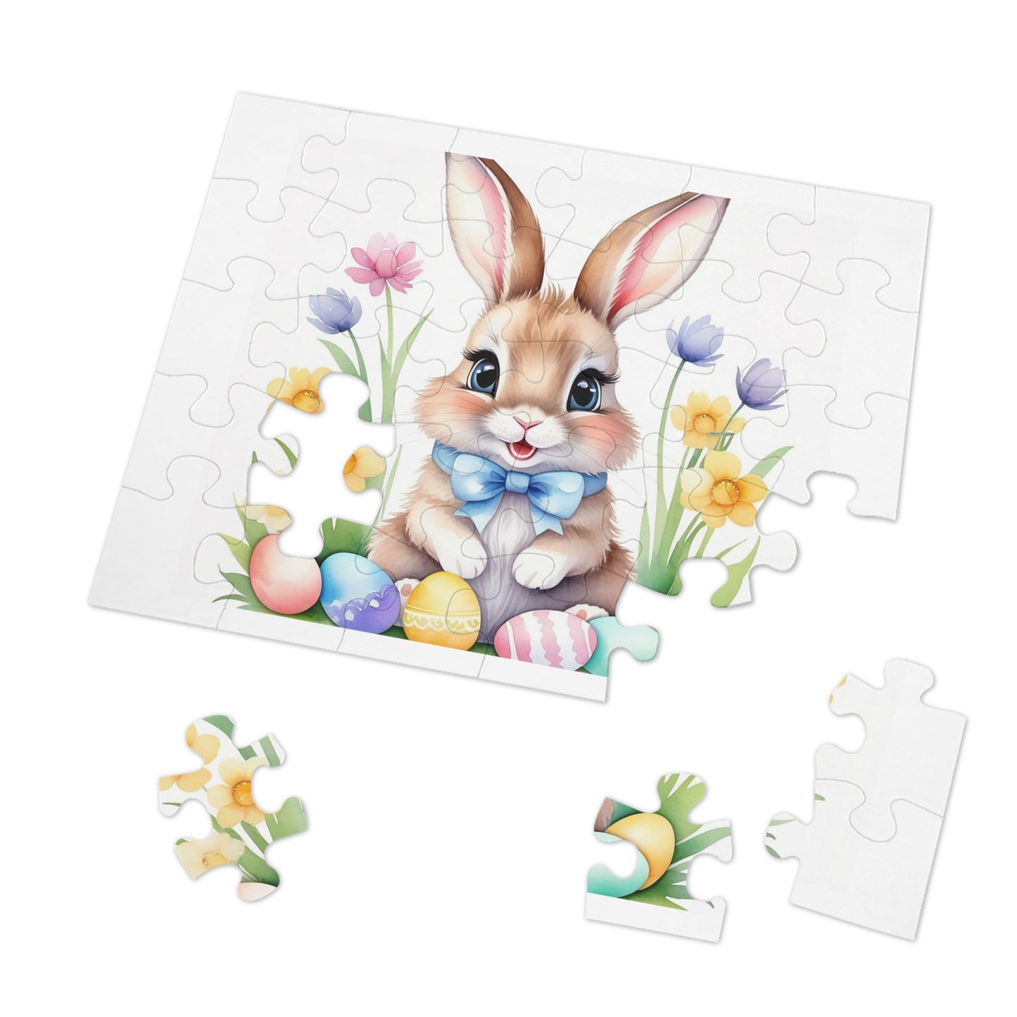 Puzzle, Easter, Rabbit, Personalised/Non-Personalised (30, 110, 252, 500,1000-Piece) awd-646