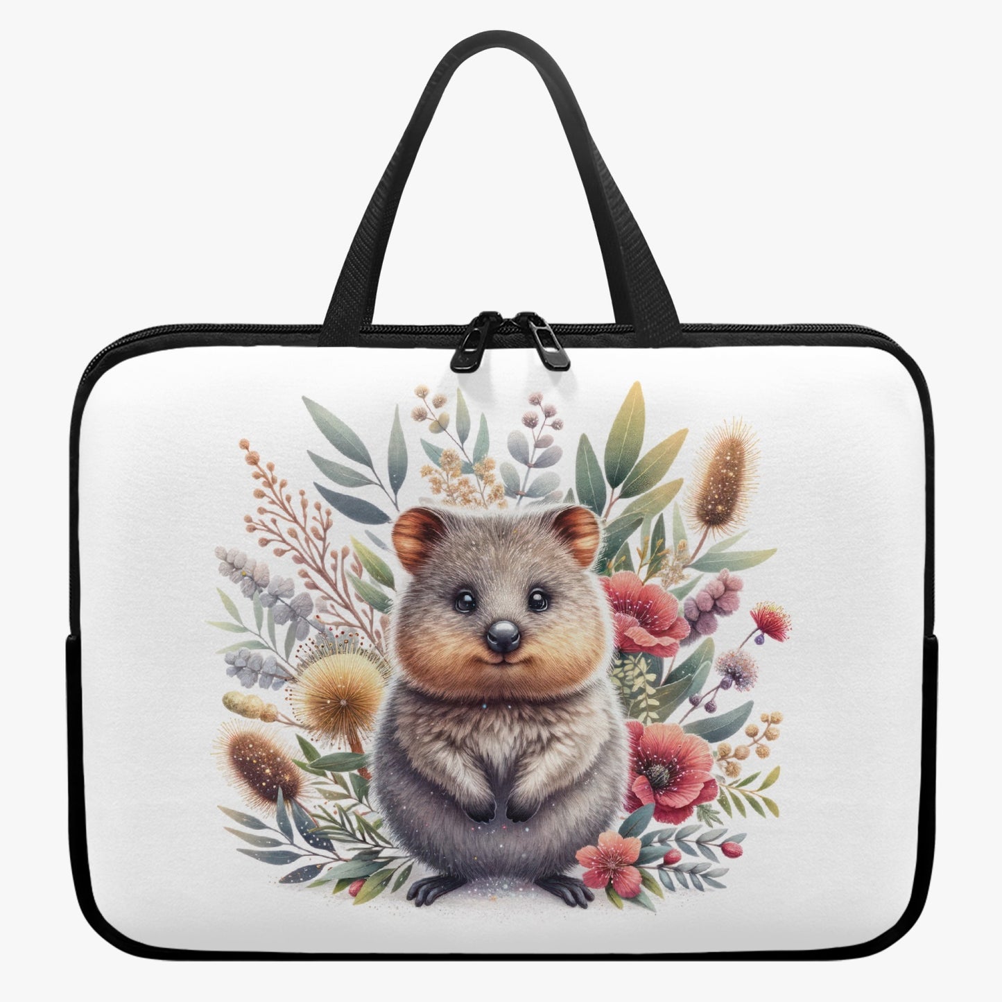 Laptop Sleeve with Handles - Australian Animals - Quokka