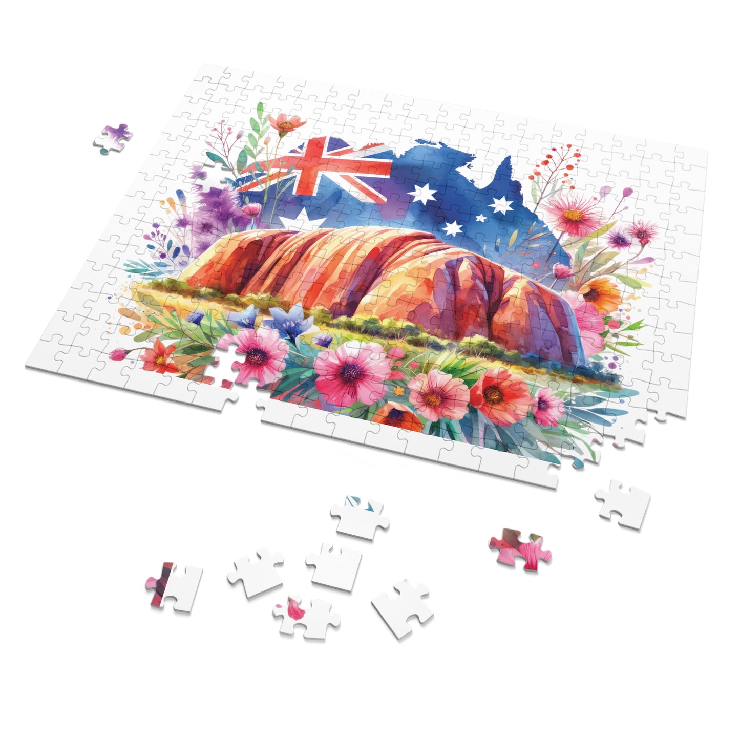 Jigsaw Puzzle, Uluru, Ayers Rock, Australia, Personalised/Non-Personalised (30, 110, 252, 500,1000-Piece)