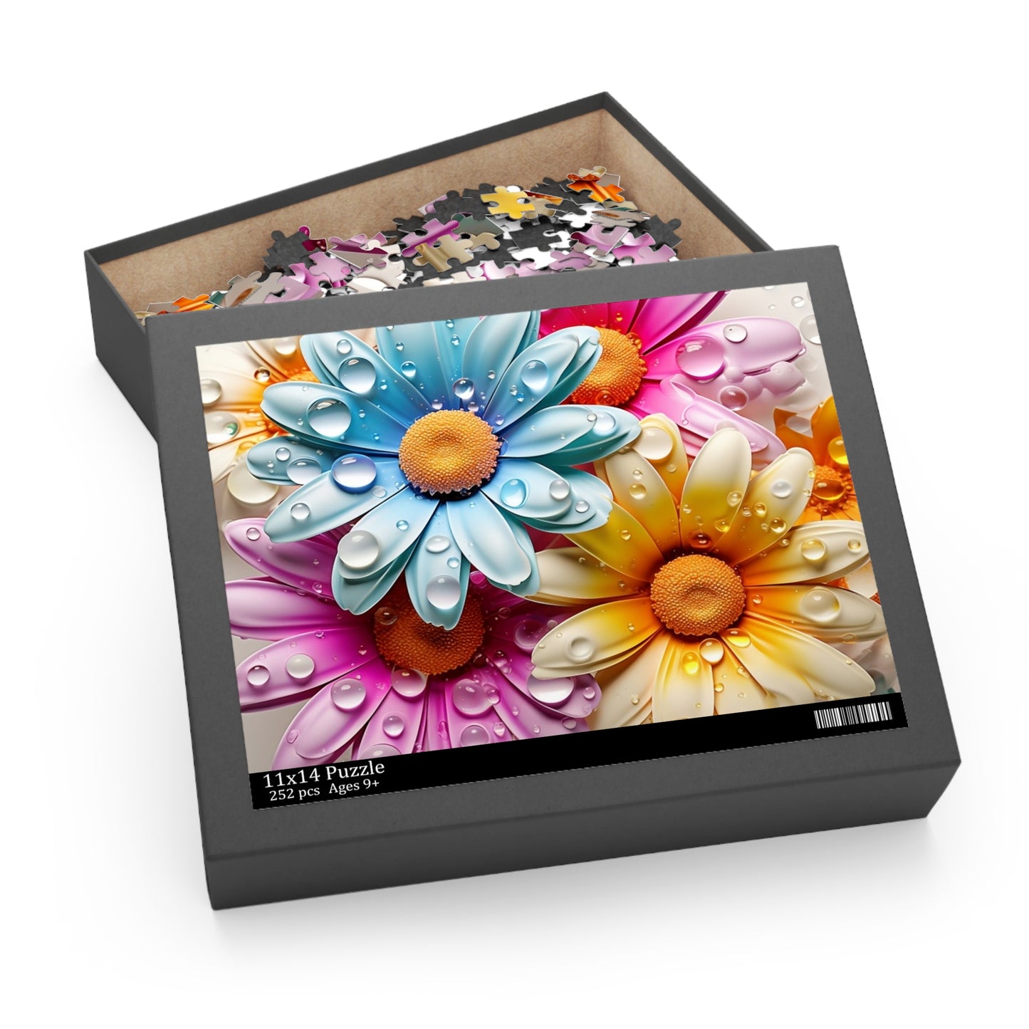 Personalised/Non-Personalised Puzzle, Floral (120, 252, 500-Piece)