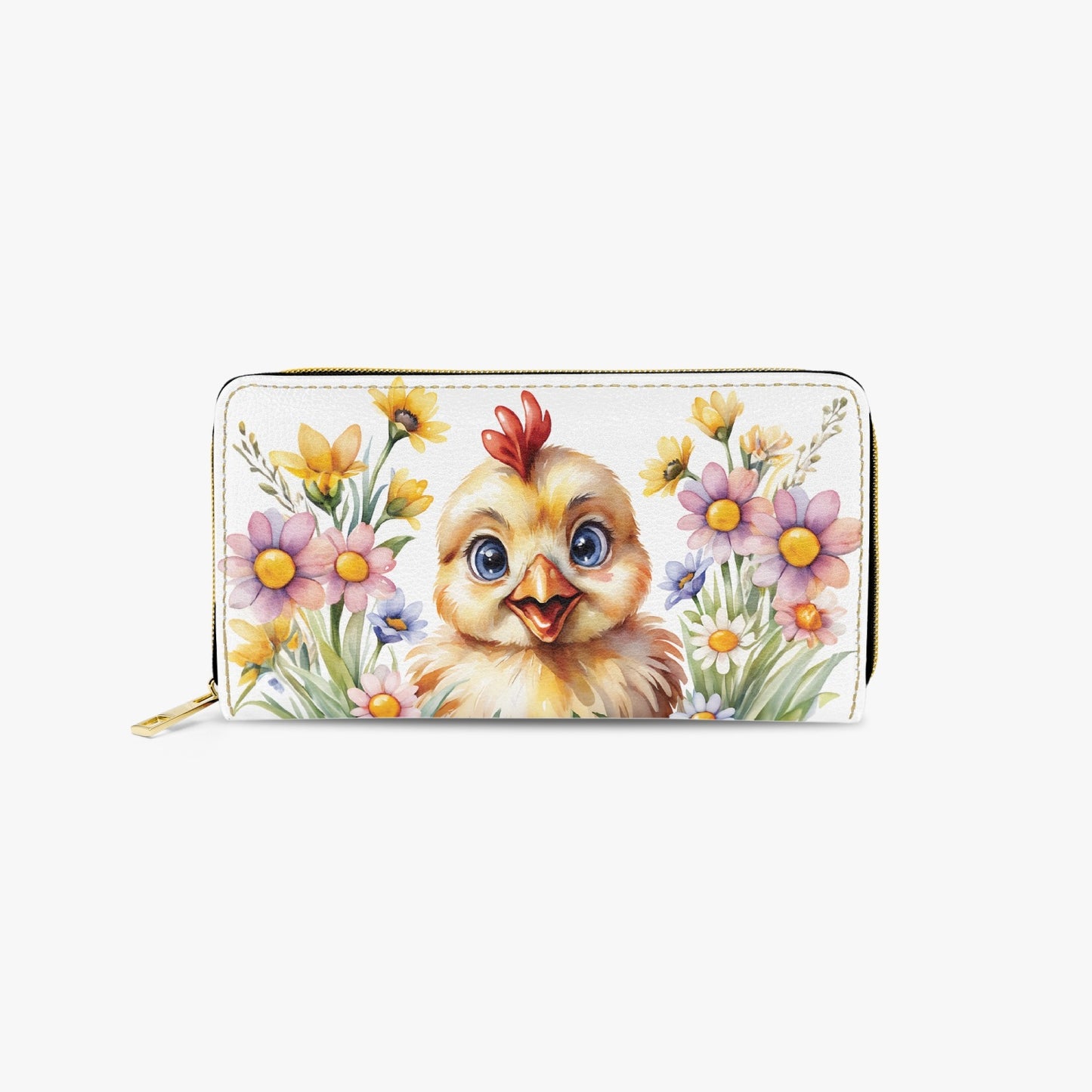 Long Type Zipper Purse - Chicken