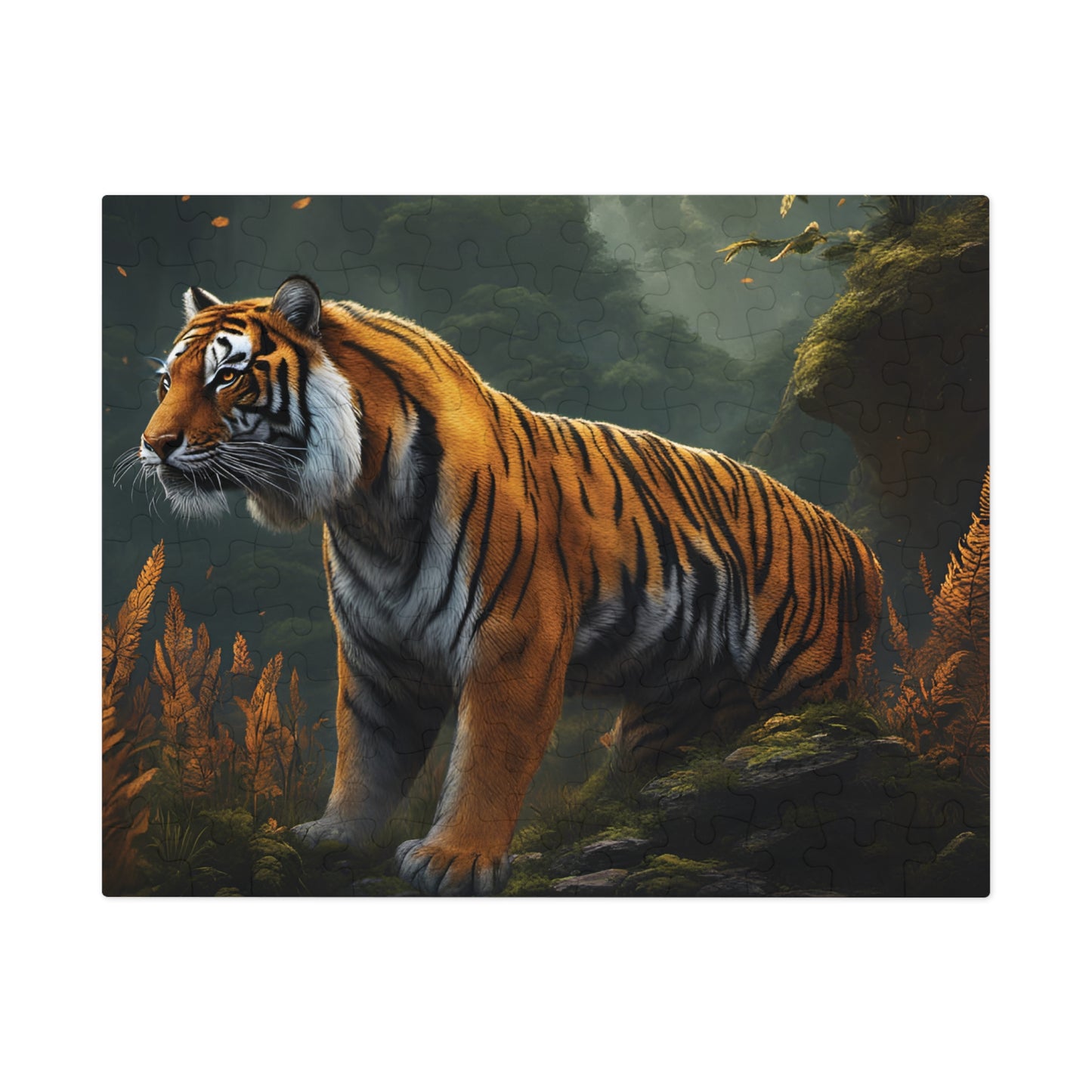 Puzzle, Tiger, Personalised/Non-Personalised (30, 110, 252, 500,1000-Piece) Awd-548