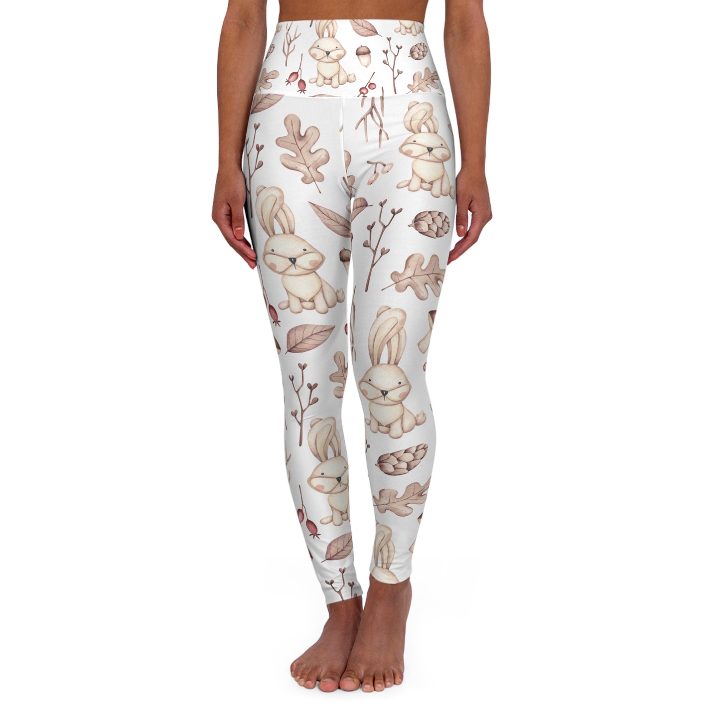 High Waisted Yoga Leggings, Rabbit