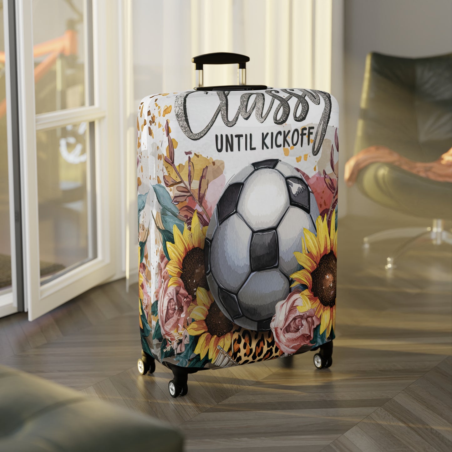 Luggage Cover, Soccer, Classy until Kickoff, awd-1731