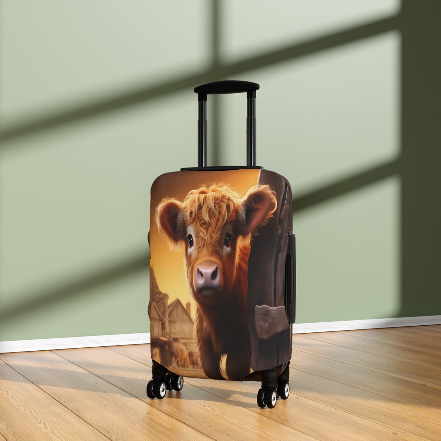 Luggage Cover, Highland Cow, awd-045