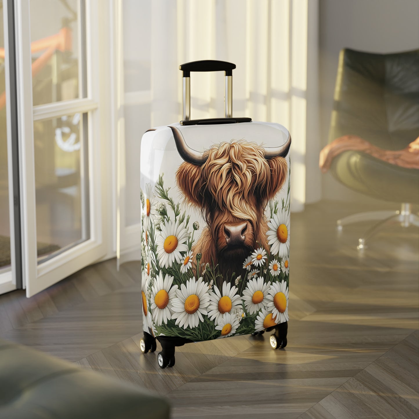 Luggage Cover, Highland Cow, awd-443