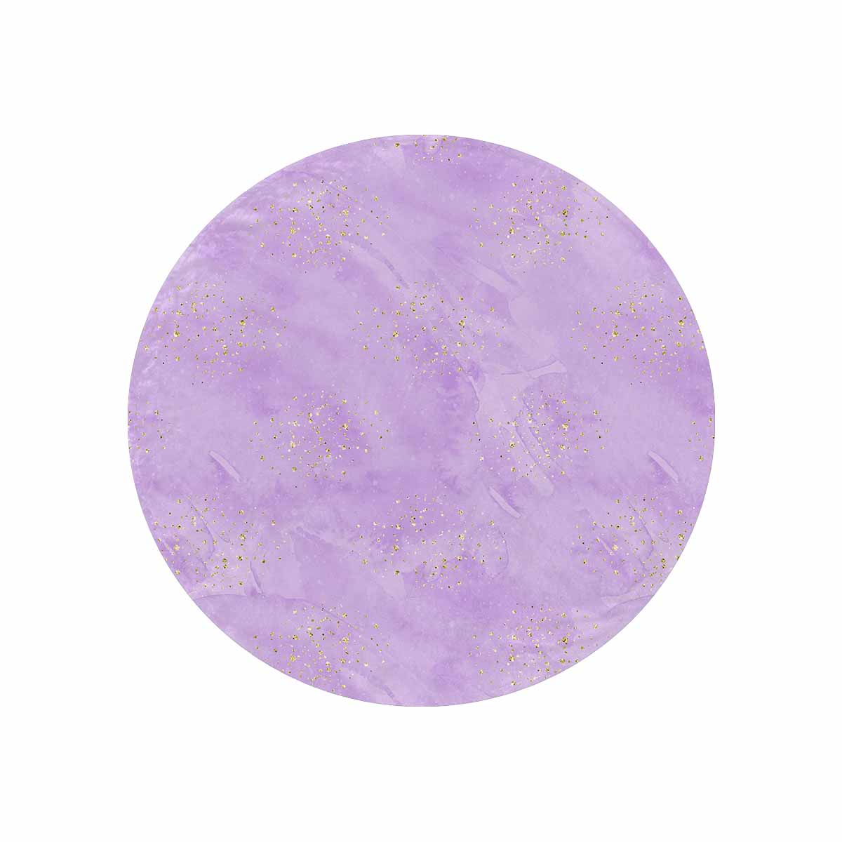 Purple  Circular Micro Fleece Blanket 47"