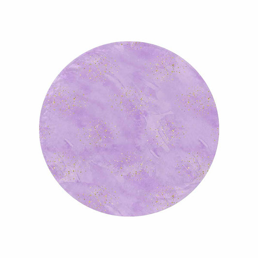 Purple  Circular Micro Fleece Blanket 47"