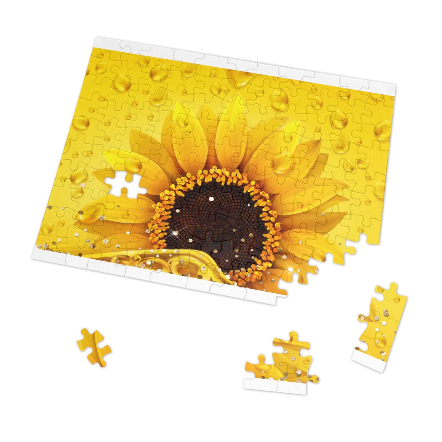 Jigsaw Puzzle, Sunflower, Personalised/Non-Personalised (30, 110, 252, 500,1000-Piece)