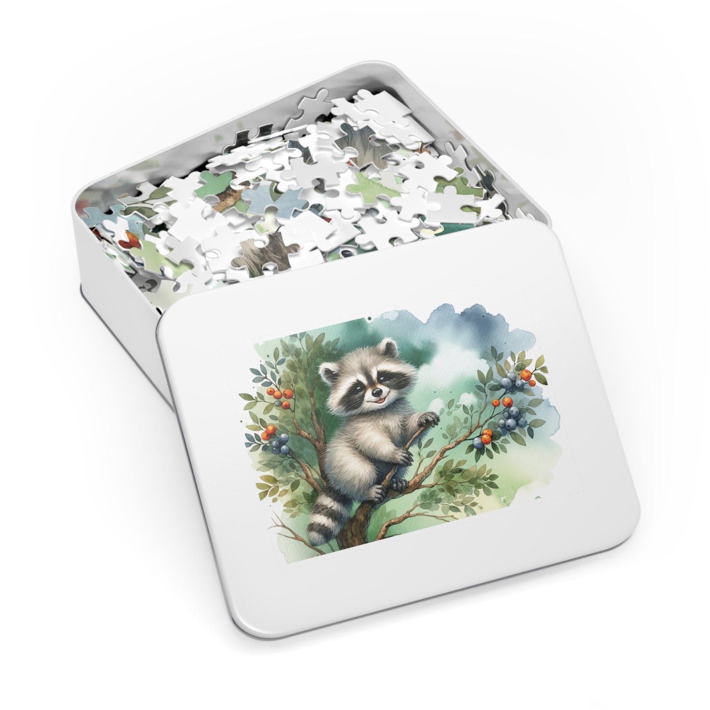 Jigsaw Puzzle, Racoon, Personalised/Non-Personalised (30, 110, 252, 500,1000-Piece)