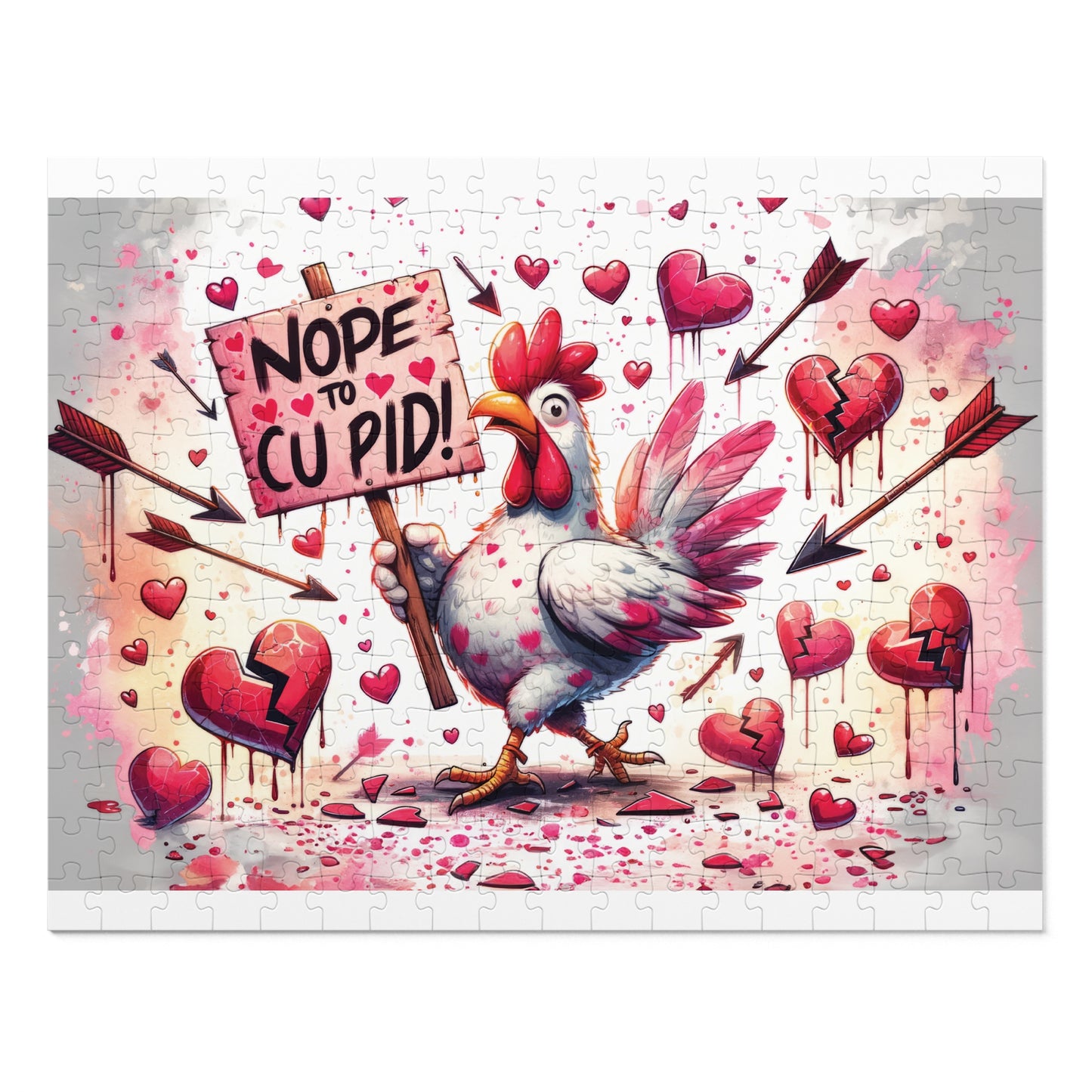 Jigsaw Puzzle, Chickens/Rooster, Personalised/Non-Personalised (30, 110, 252, 500,1000-Piece)