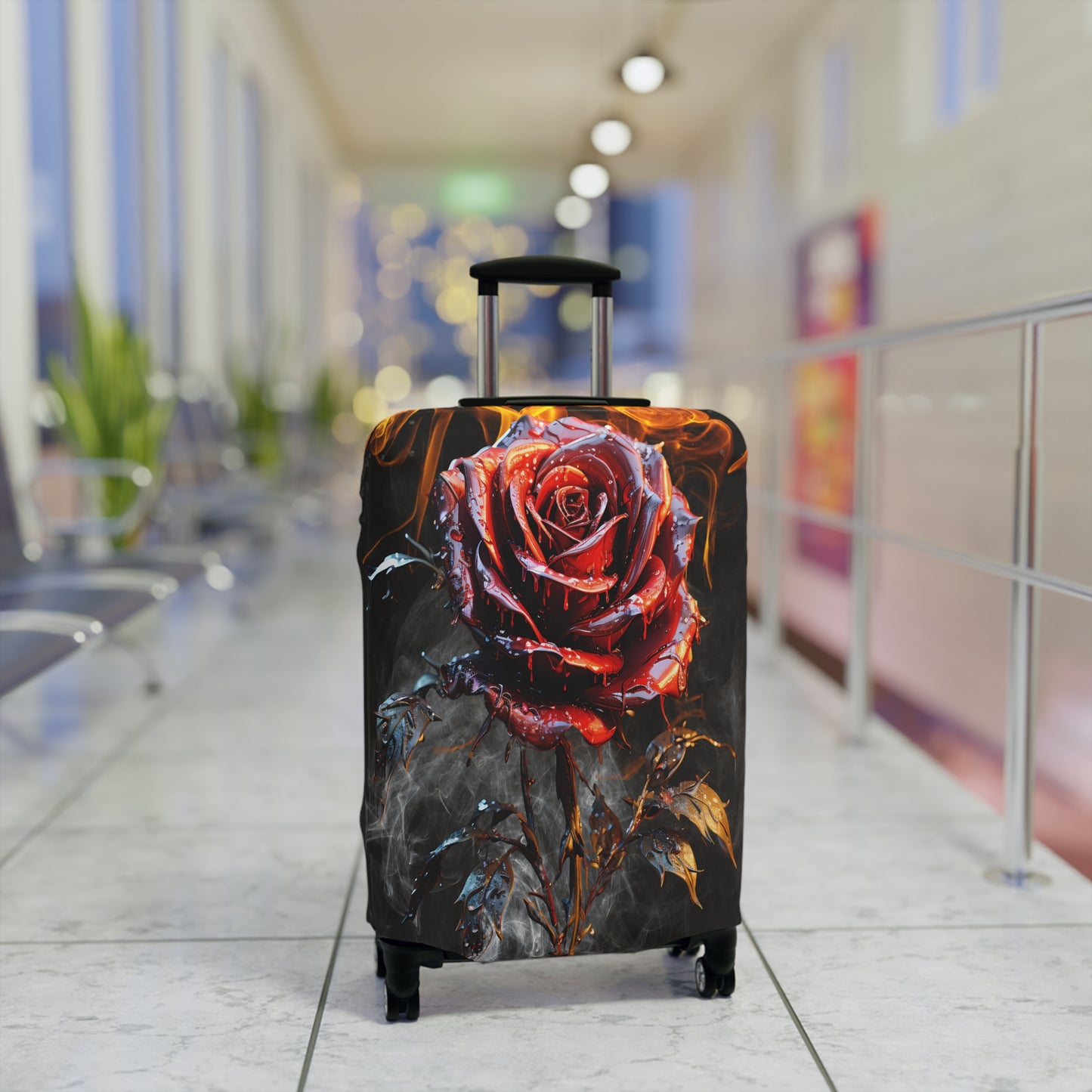 Luggage Cover, Red Rose, awd-3069