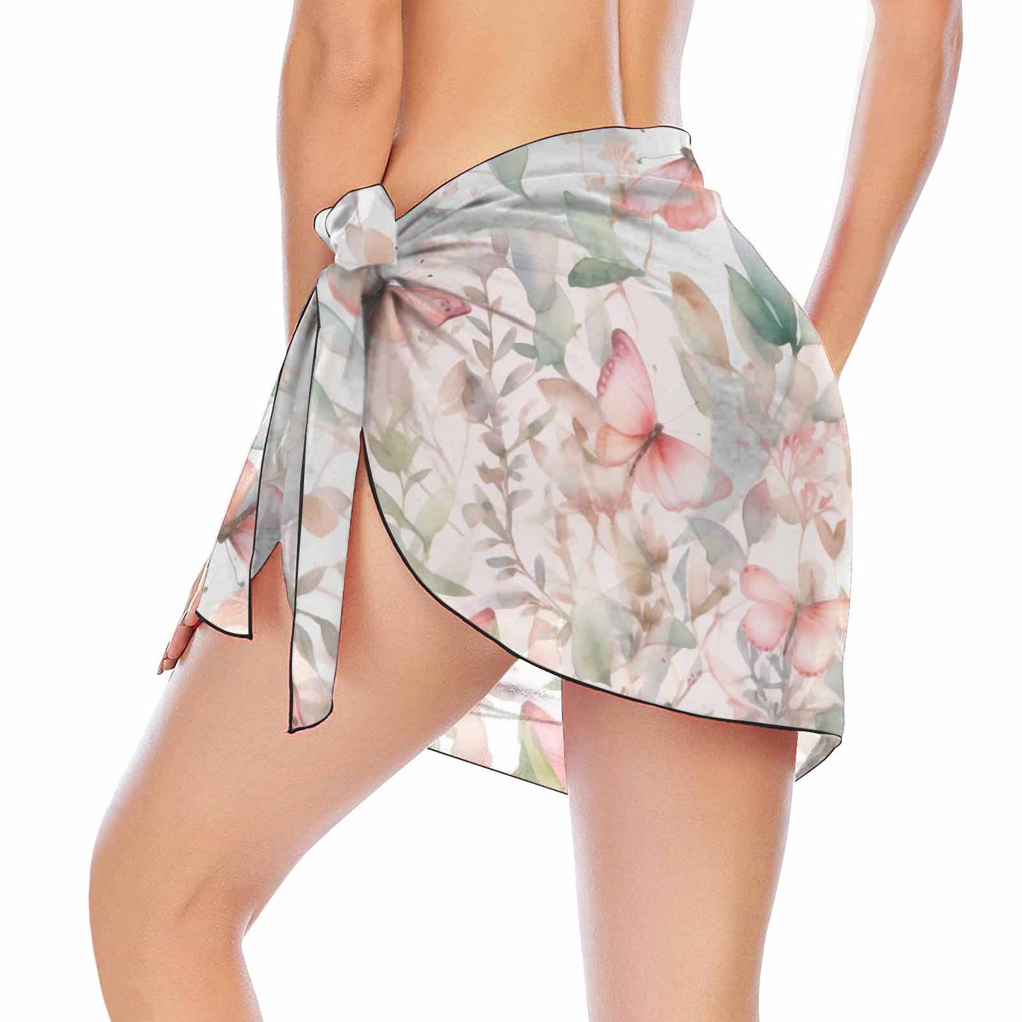 Pastel Butterflies  Women's Beach Sarong Wrap