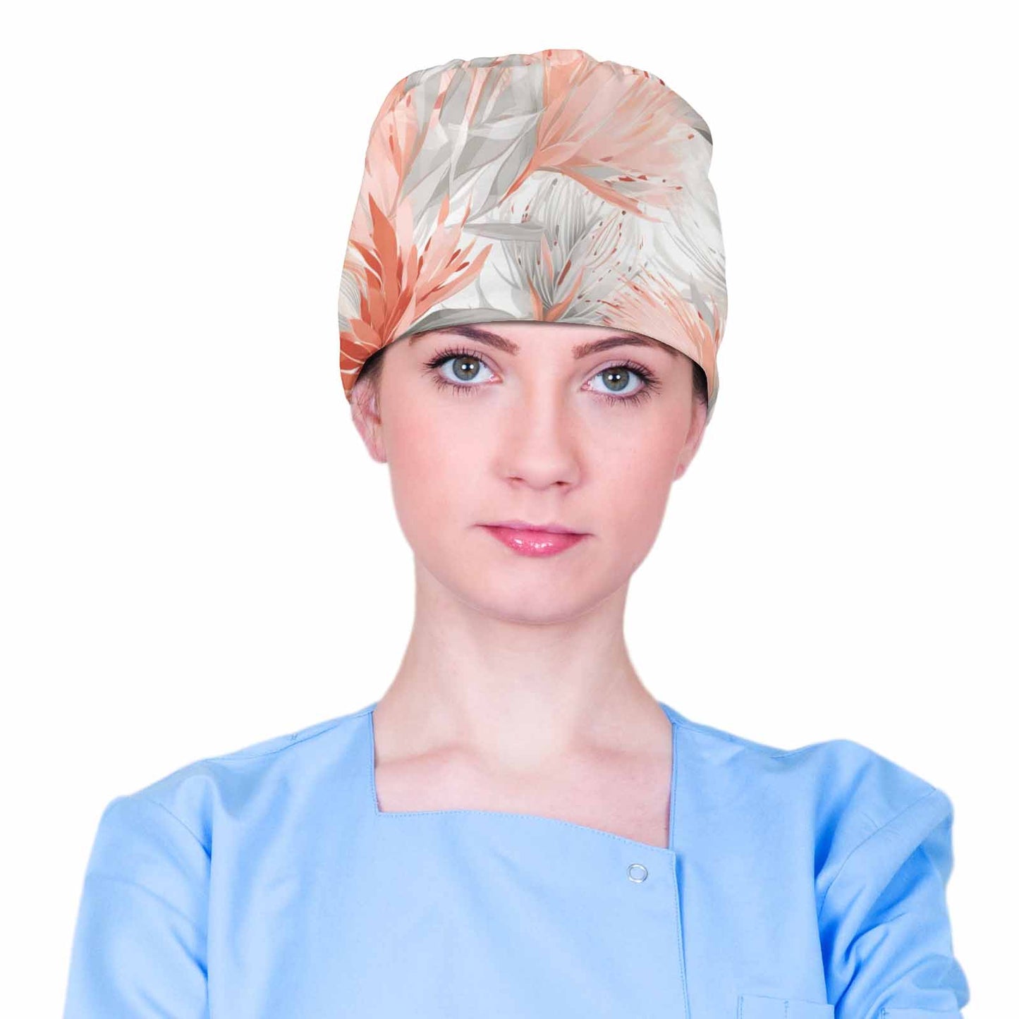 Nurse Scrub Cap Australian Floral 10  Scrub Cap