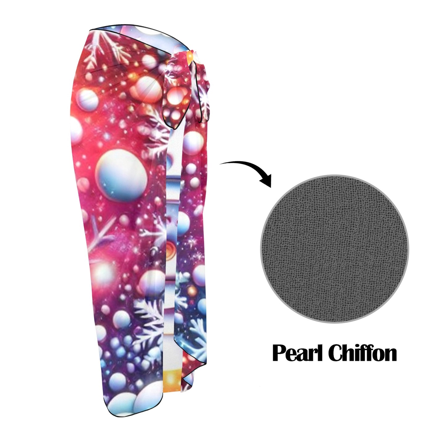 Snowman1 Long Beach Sarong Wrap