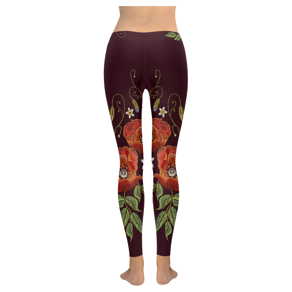 Humming bird Women's Low Rise Leggings (Invisible Stitch)