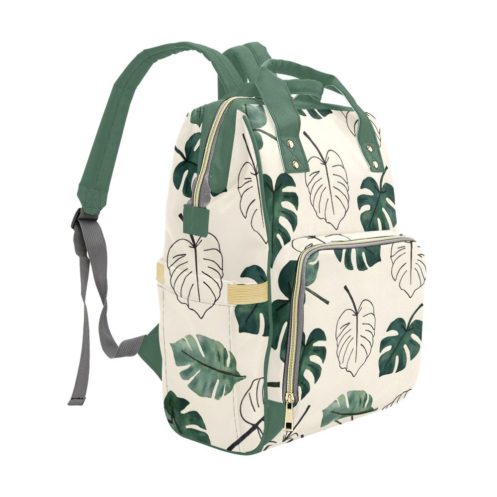 Monsteria Pattern Multi-Function Diaper Backpack/Diaper Bag (Model 1688)