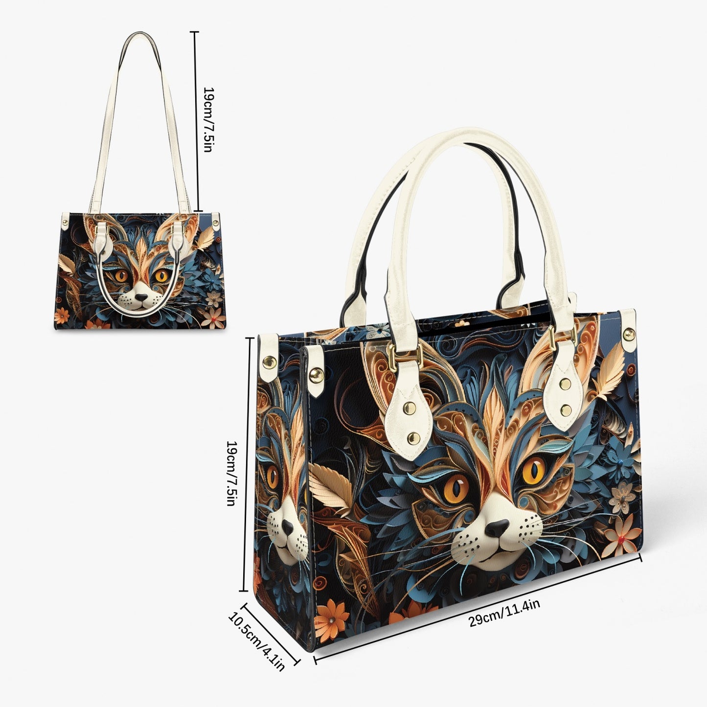 Women's Tote Bag - Long Strap Cat