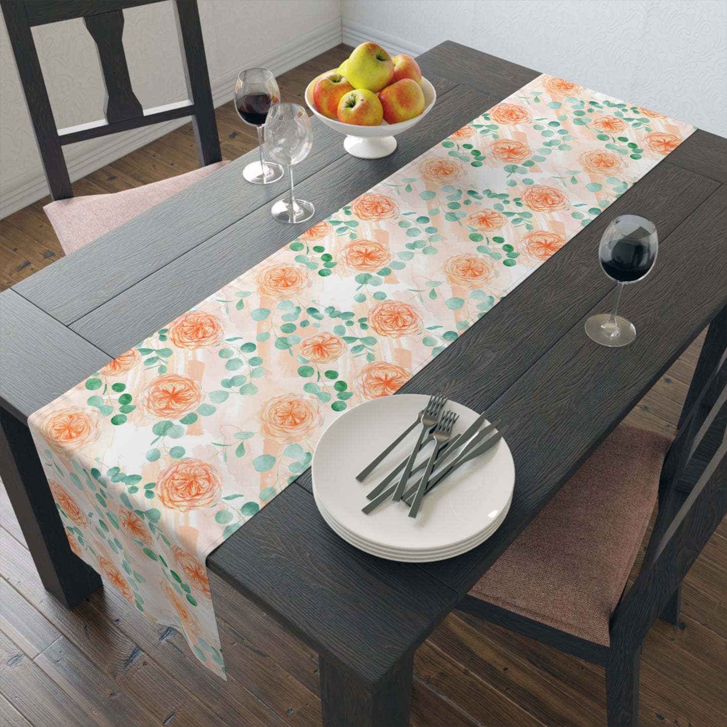 Australian Floral Table Runner, Cotton Twill and Poly Available