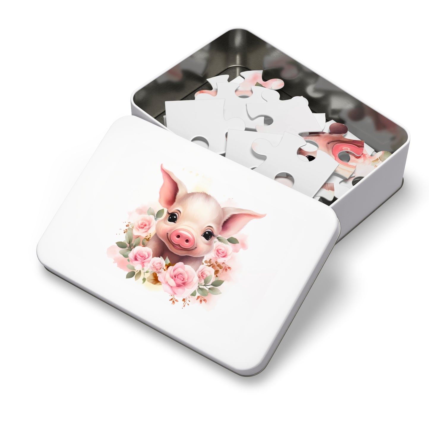 Jigsaw Puzzle, Pig, Personalised/Non-Personalised (30, 110, 252, 500,1000-Piece)