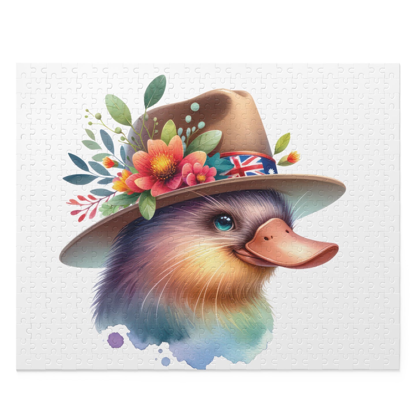 Personalised/Non-Personalised Puzzle, Platypus (120, 252, 500-Piece)