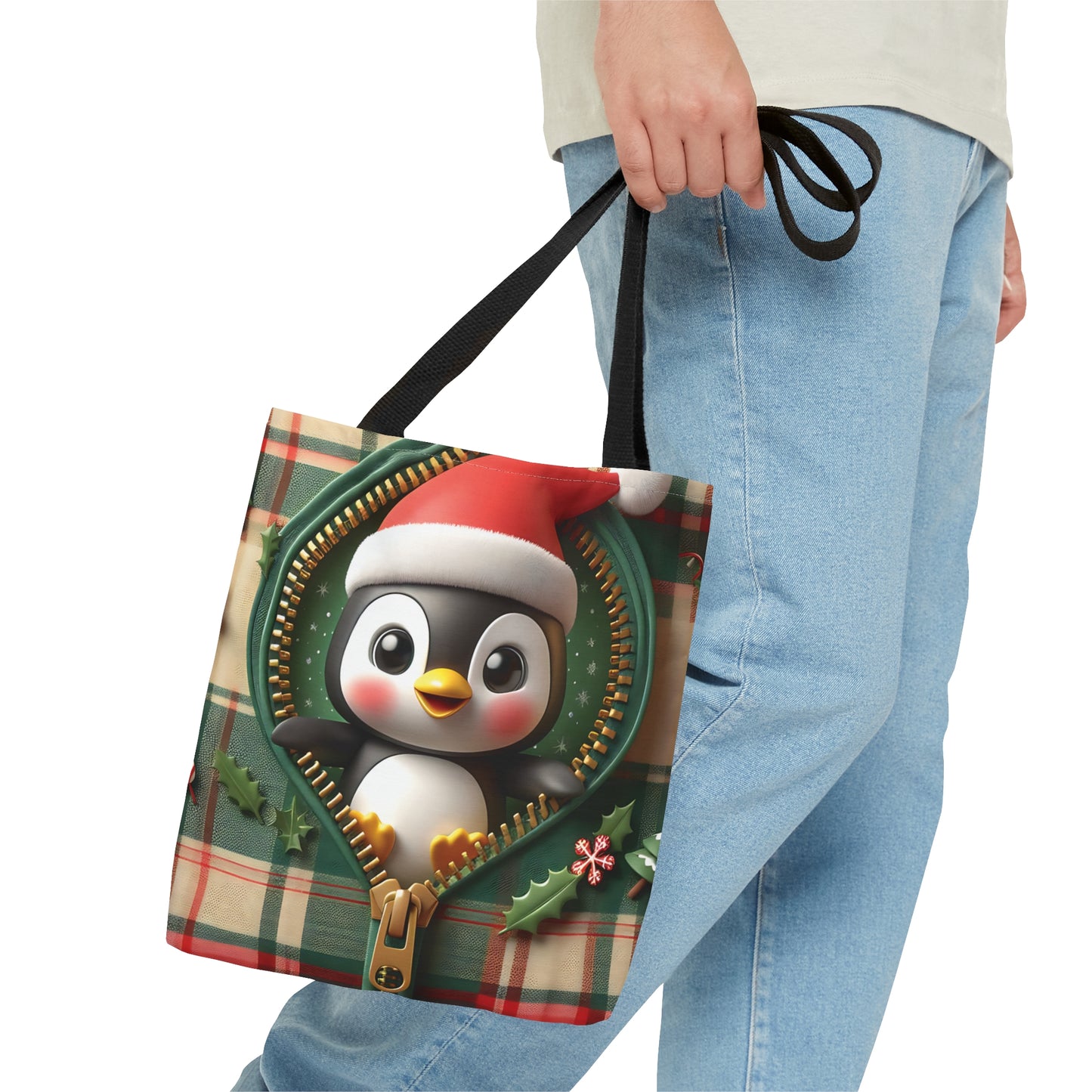 Tote Bag, Christmas, Penguin