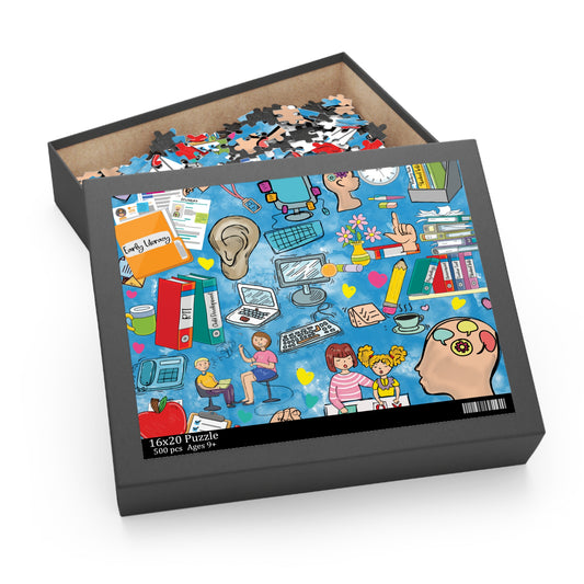 Personalised/Non-Personalised Puzzle, School Psychologist (120, 252, 500-Piece)