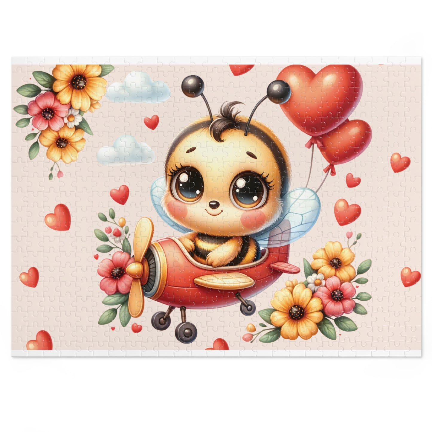 Jigsaw Puzzle in Tin, Bee in Plane, Personalised/Non-Personalised, awd-129 (30, 110, 252, 500,1000-Piece)