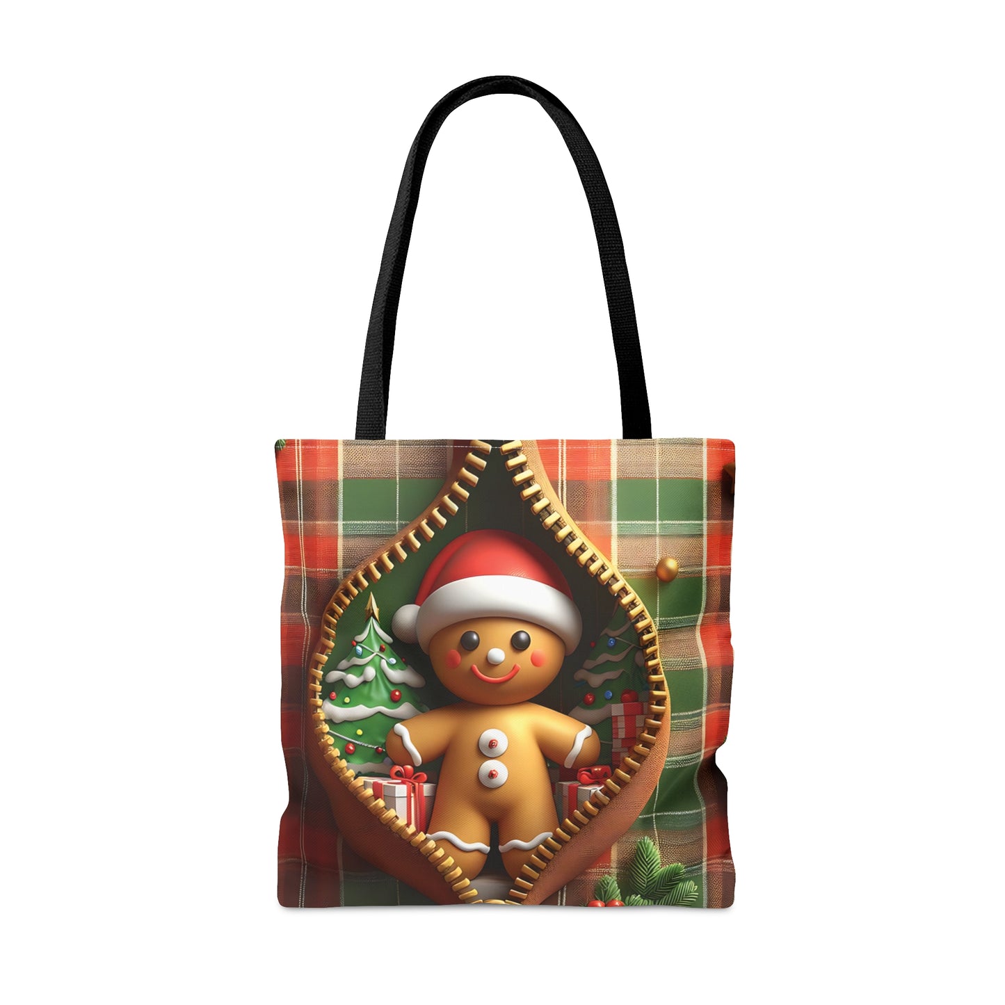 Tote Bag, Christmas, Gingerbread Man