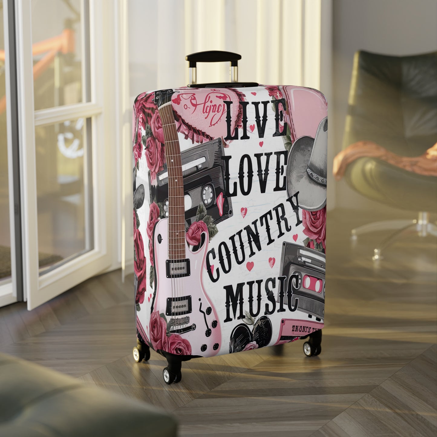 Luggage Cover, Country and Western, Country Girl, Live Love Country Music, awd-1486