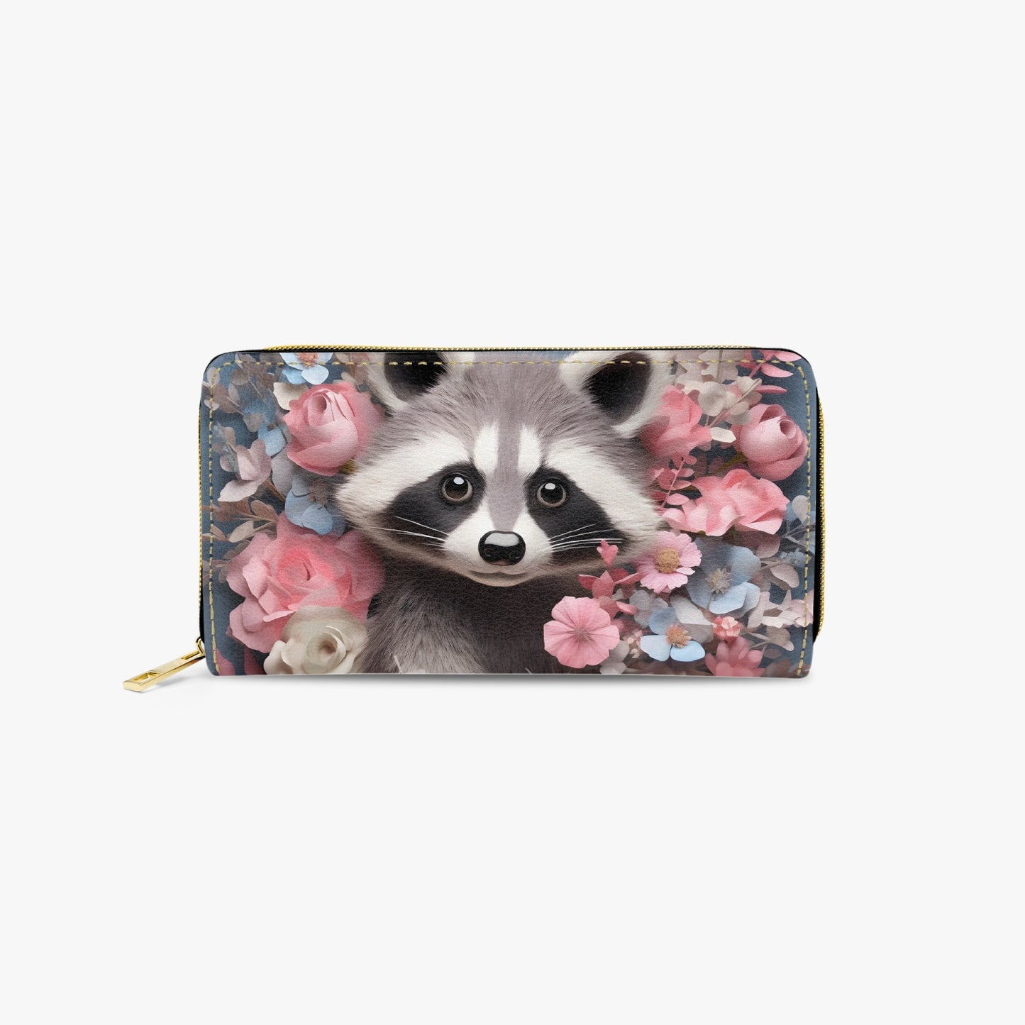 Long Type Zipper Purse - Racoon