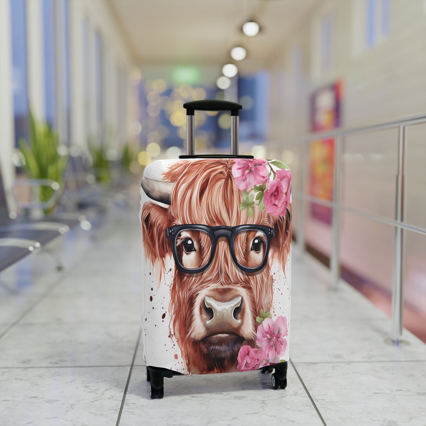 Luggage Cover, Highland Cow, awd-012