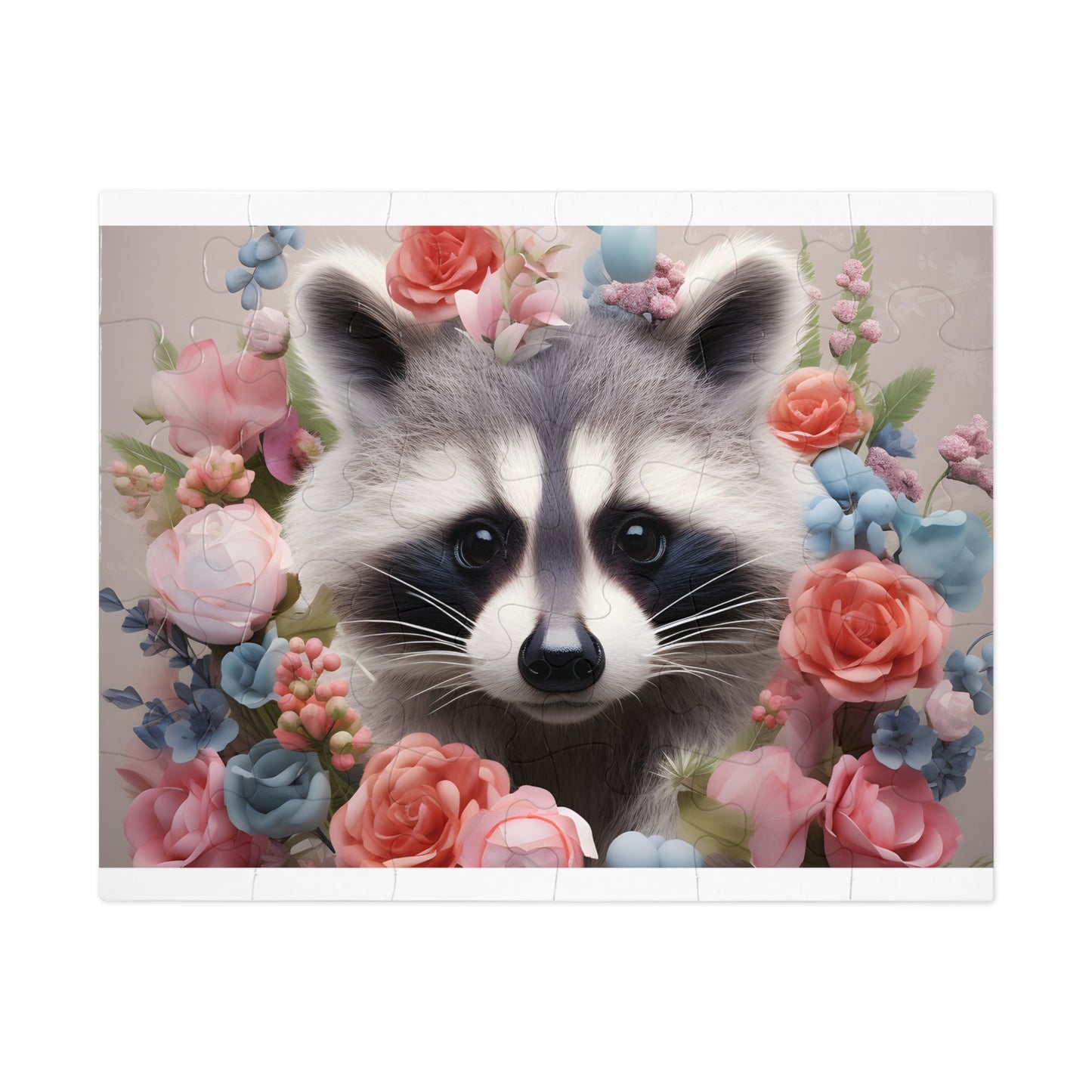 Jigsaw Puzzle, Racoon, Personalised/Non-Personalised (30, 110, 252, 500,1000-Piece)