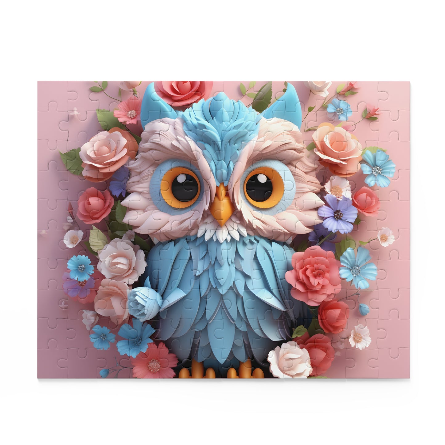 Personalised/Non-Personalised Puzzle, Owl (120, 252, 500-Piece)