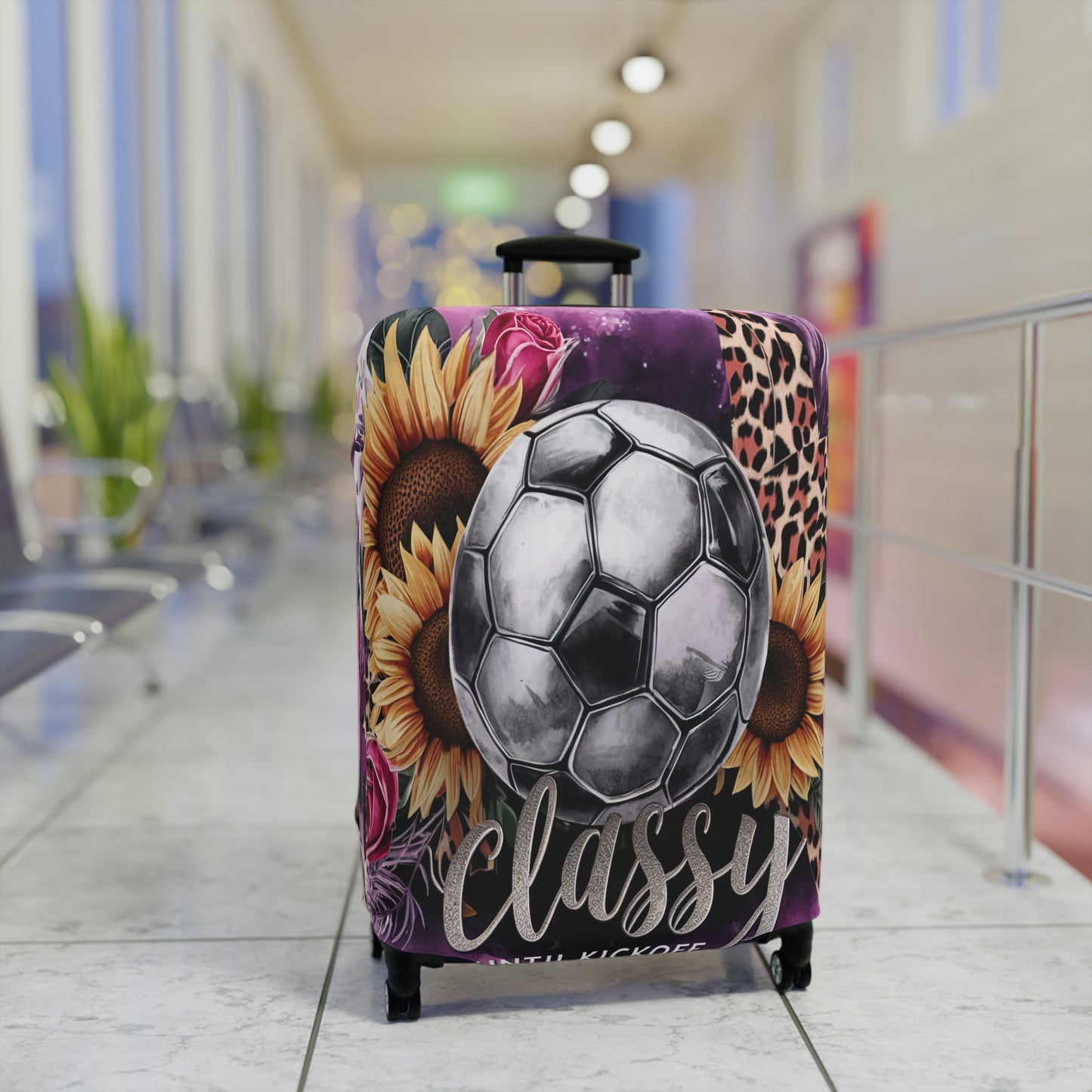 Luggage Cover, Soccer, Classy until Kickoff, awd-1732