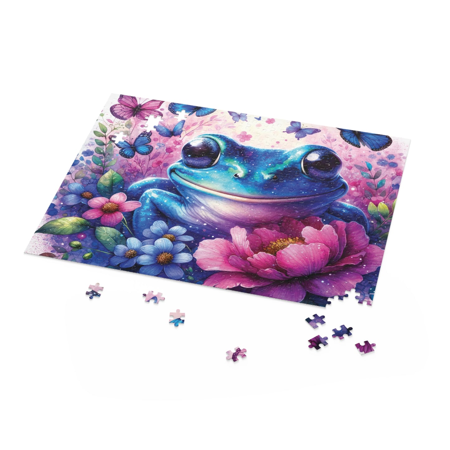 Personalised/Non-Personalised Puzzle, Frog (120, 252, 500-Piece)