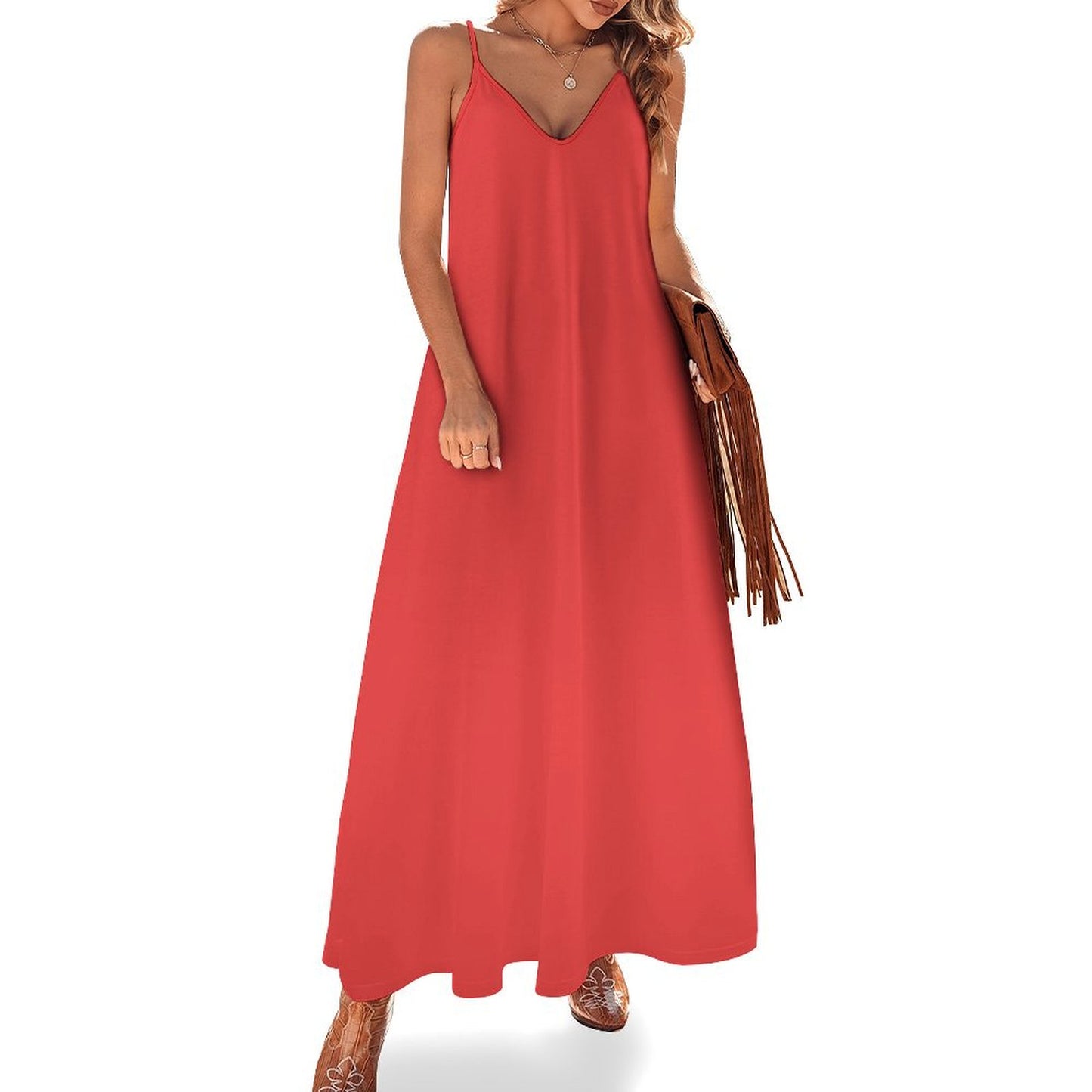 Spaghetti Strap Ankle-Length Dress Long dress Flamingo