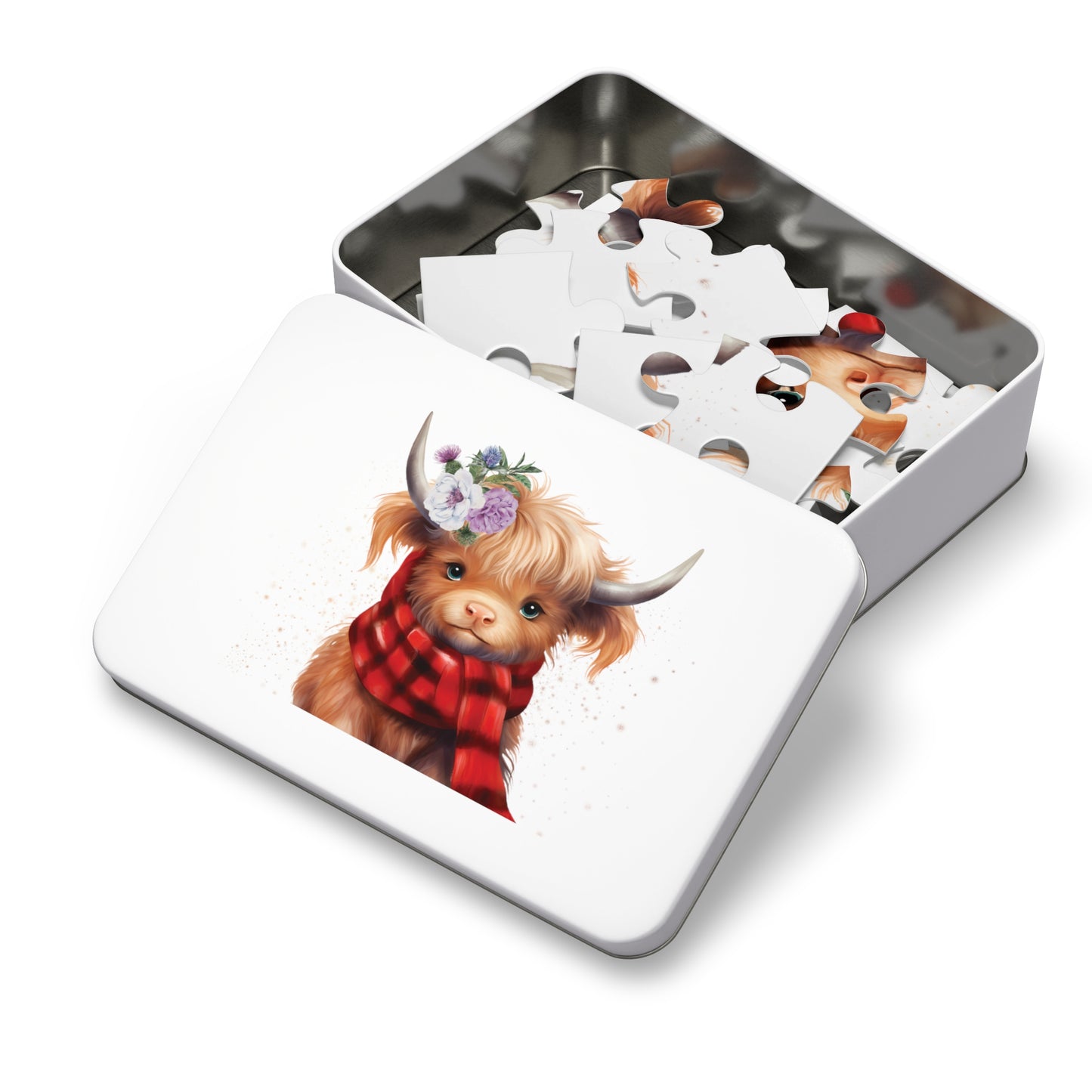 Puzzle, Highland Cow, Personalised/Non-Personalised (30, 110, 252, 500,1000-Piece)