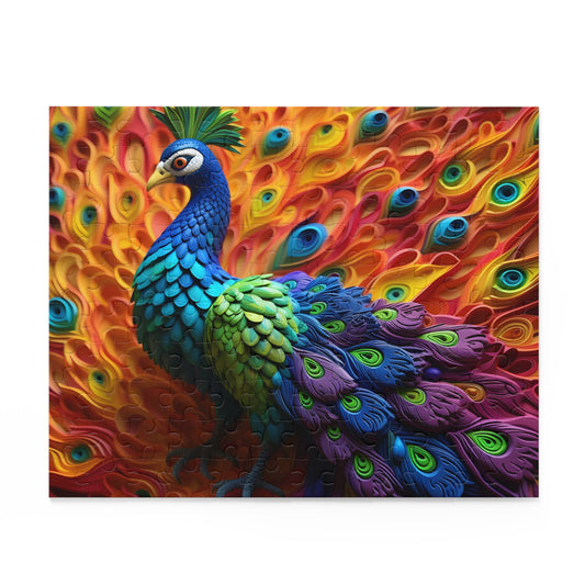 Puzzle, Peacock  (120, 252, 500-Piece) awd-575