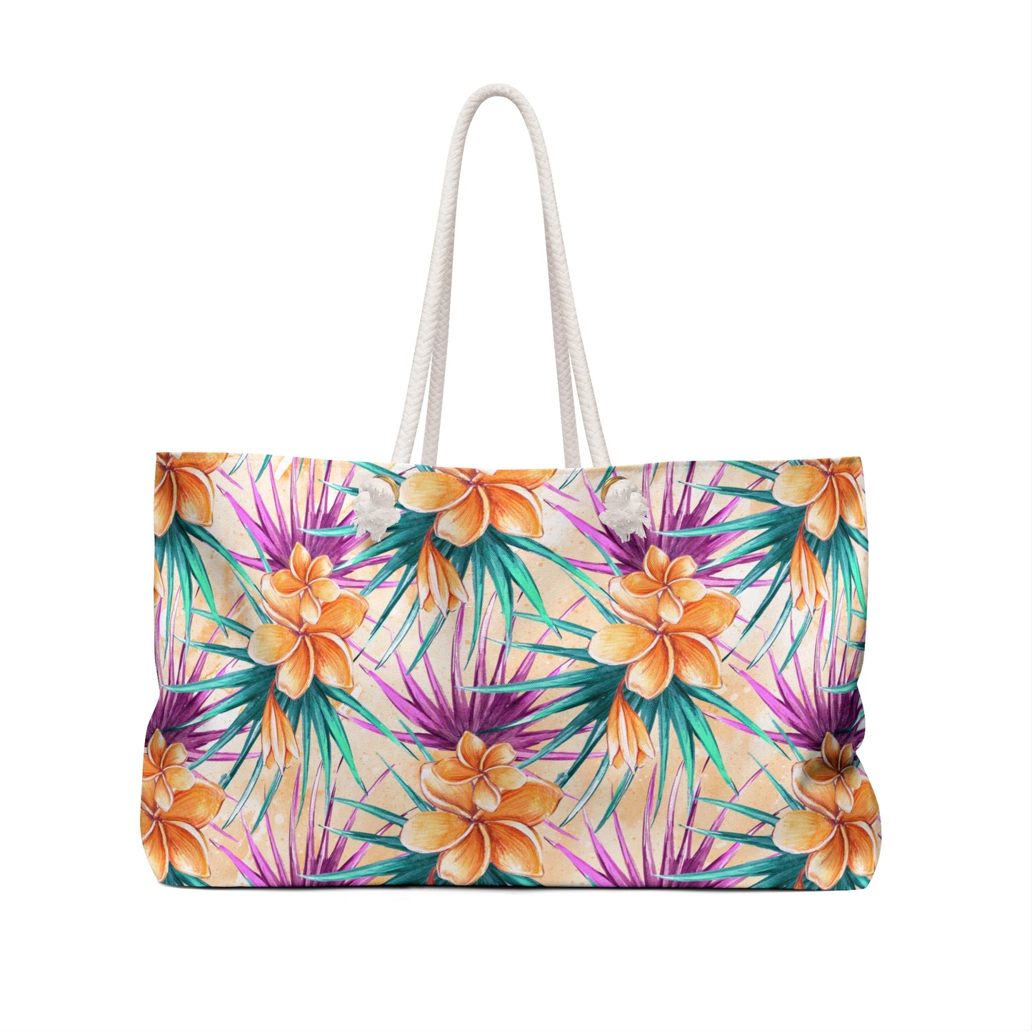 Weekender Bag, Summer Floral, Large Weekender Bag, Beach Bag, Book Bag