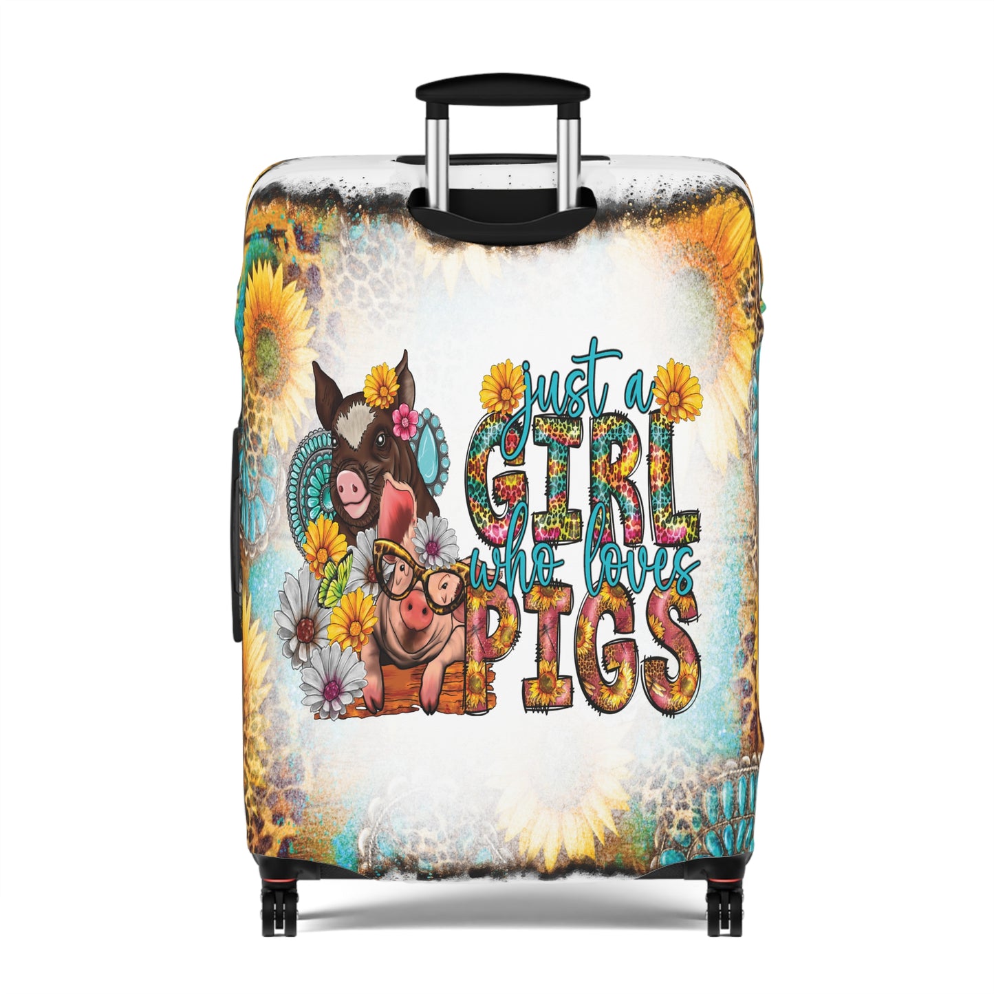 Luggage Cover, Country and Western, Just a Girl who Loves Pigs, awd-1024