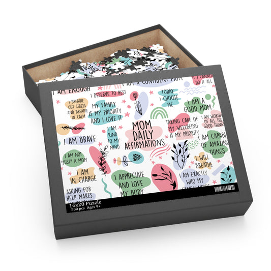 Personalised/Non-Personalised Puzzle, Affirmations, Mom (120, 252, 500-Piece)