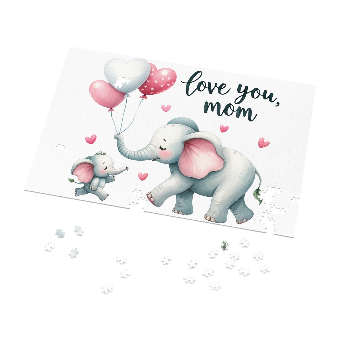 Jigsaw Puzzle, Elephant, Personalised/Non-Personalised (30, 110, 252, 500,1000-Piece)