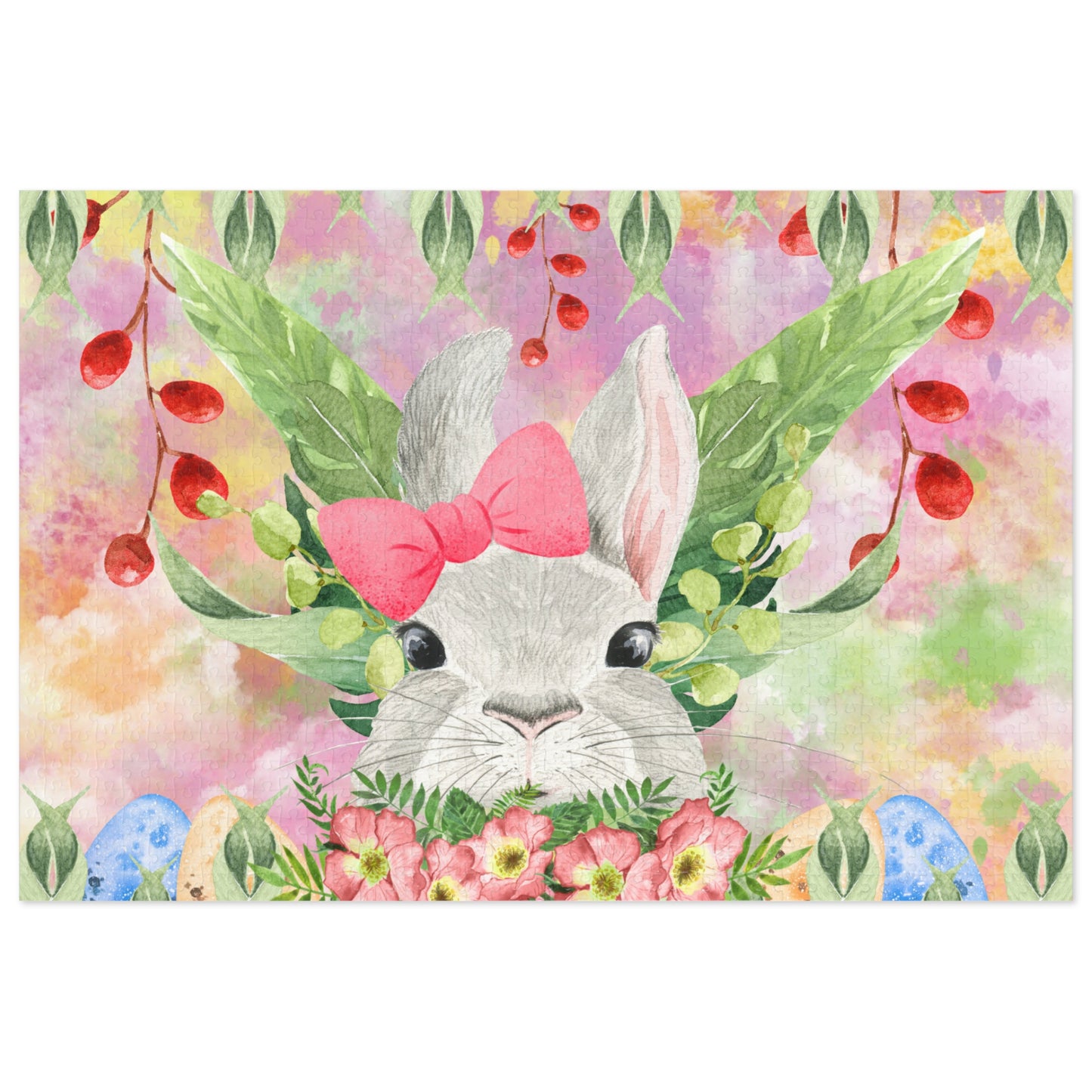 Puzzle, Easter, Rabbit, Personalised/Non-Personalised (30, 110, 252, 500,1000-Piece) awd-630